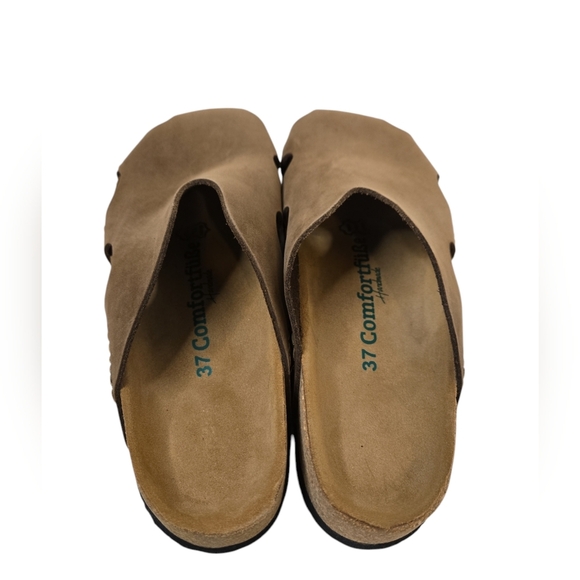 Comfortfusse Trudi Leather Clog Sandals Size 37 - Picture 6 of 7